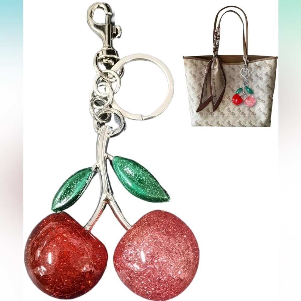🔥Two color cherry bag charm🔥